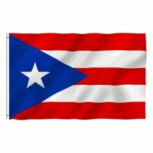 3x5Ft Puerto Rico Flag, Double Side Printed Hanging Banner Flags With Grommets, Polyester Material, Vivid Color And UV Fade Resistant, Puerto Rican Flag Decoration, Room And Outdoor Garden Falg Decor, Holiday Decoration