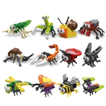Small Particle Insect Building Blocks, Kids Educational Cognitive Assembly Animal Models, Versatile Styles Room Decoration Room Decoration - Multicolor - View 4