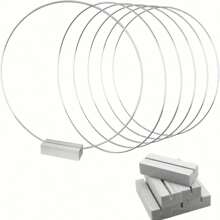 10pcs 12 Inch Metal Floral Hoop Centerpieces For Table, Metal Wreath Ring With 10 PCS Place Card Holders For Wedding Decor Home Decor,