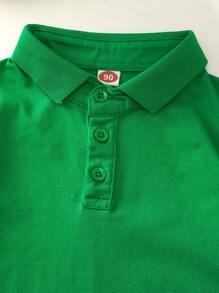 Kids Unisex Short Sleeve Solid Color Cotton T-Shirt, Small/Medium/Large Children Fashion Polo Shirts, Lightweight Cotton With Slight Stretch, Breathable And Comfortable For Summer, Slim Fit Polo Shirt Design To Accentuate Snug Fit Physique, Recommend Ordering One Size Up For Slightly Plump Children