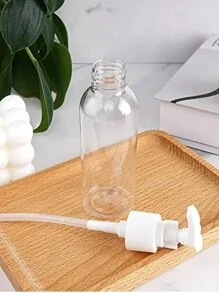 1/3/5/10st Lege Plastic Pomp Flessen Heldere Reis Flessen Pomp Flessen Dispenser Lotion Pomp Flessen Reis Toiletartikelen Flessen Lekvrij Voor Lotion Body Wash Shampoo Conditioner Reisformaat Cosmetica, Thuis Reizen