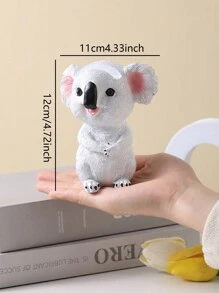 1 pieza Soporte de gafas de resina con diseño de koala de dibujos animados, accesorio decorativo para el hogar, mejor regalo - Multicolor - Ver 5