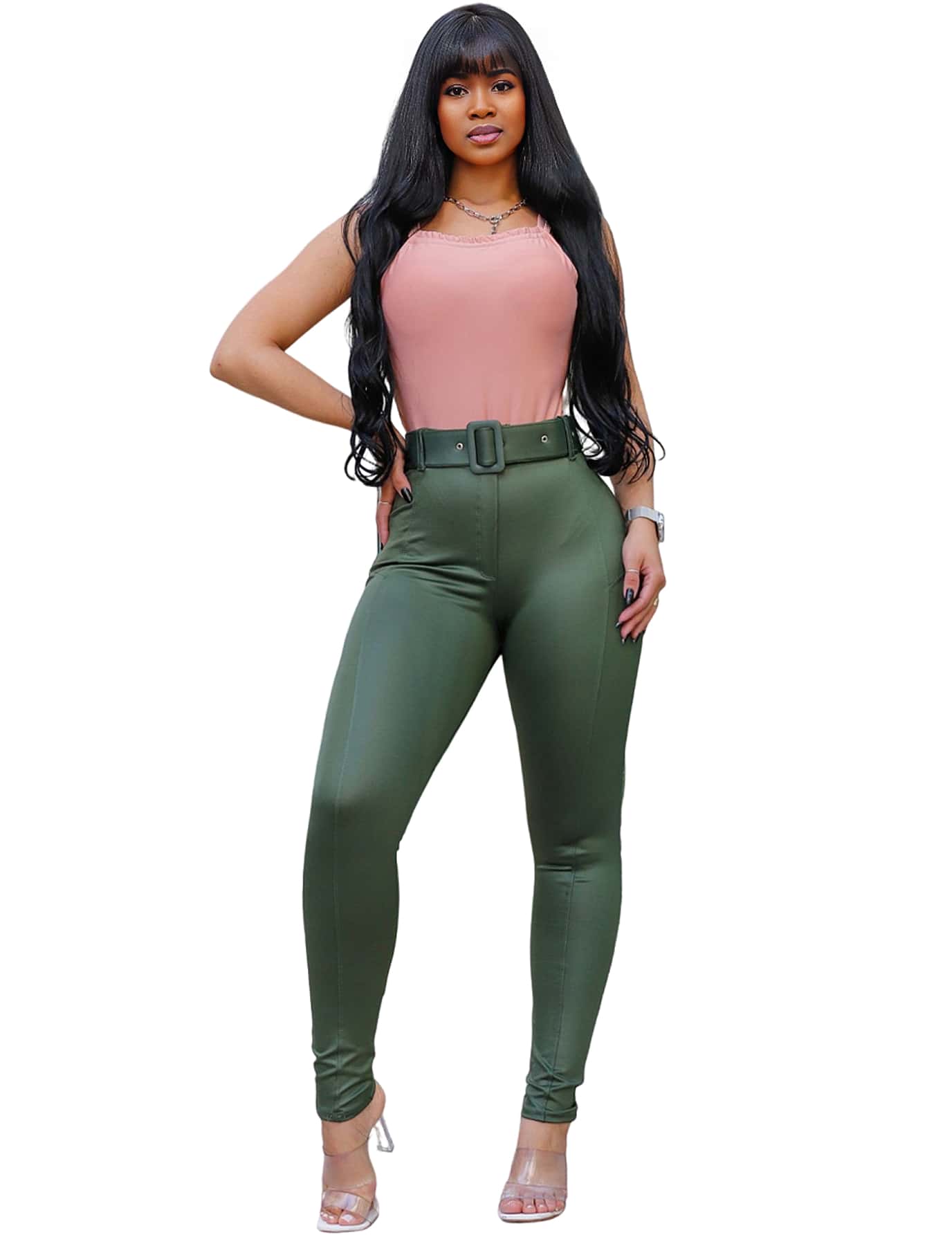 Women Pants - màu xanh lá - Xem 1