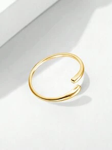 HuooNew 1 pièce Bague ouverte en argent sterling 925, design unisexe