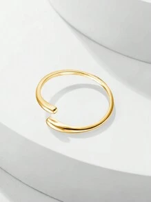 HuooNew 1 pièce Bague ouverte en argent sterling 925, design unisexe