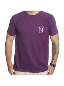Men T-Shirts - 紫色 - 查看 1