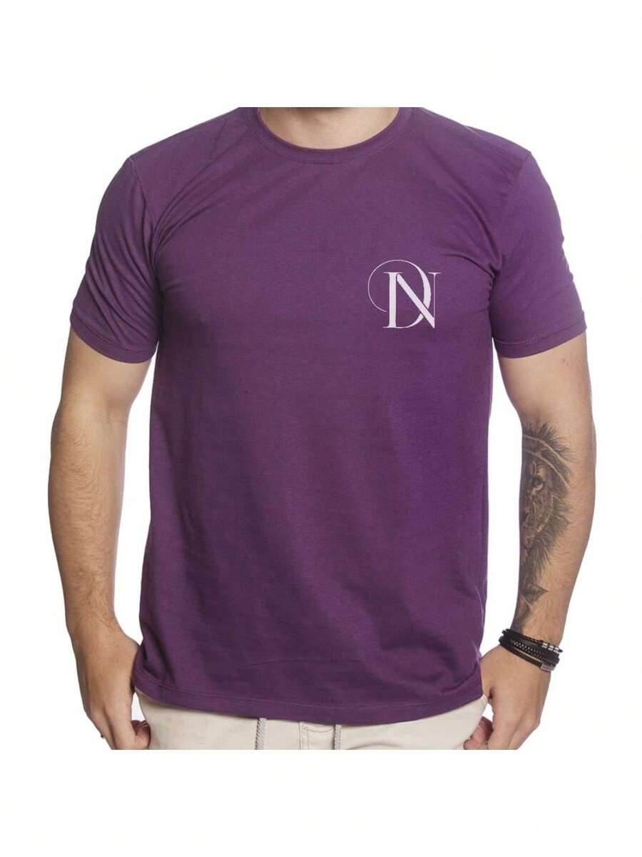 Men T-Shirts - 紫色 - 查看 1