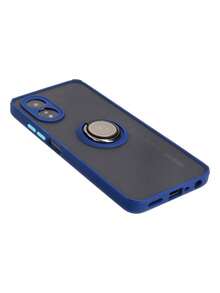 Funda Protector Para Oppo A38 Rudo Anillo Soporte + Mica - Azul mat - Ver 5