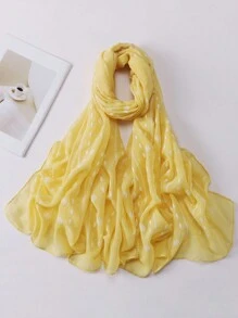 1件波西米亚风女士提花黑色围巾头巾，适合各种场合，秋冬季节适用。 - 彩色 - 查看 15