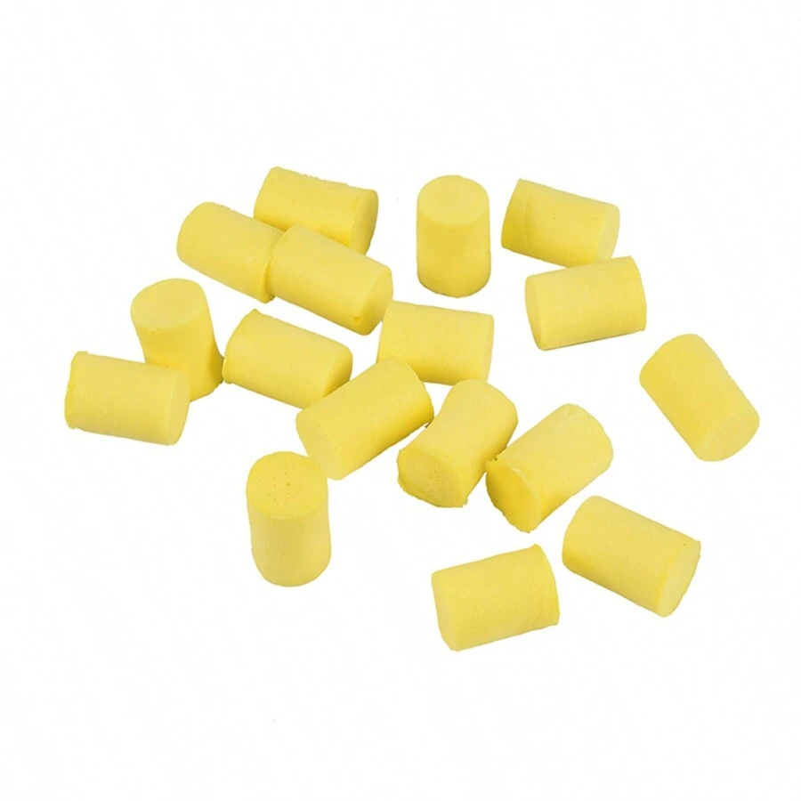 10 Pairs Yellow Sponge Earplugs, Noise Reduction Earplugs For Diving