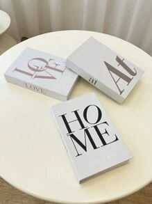 1pc/2pcs/3pcs Foldable Simulated Book Decoration, Modern Minimalist Decorative Books For Living Room Bookshelf, Home And Office Decorative Props, Designer Photography Props, Life-Sized Decorative Faux Books, Suitable For Homes, Offices, Hotels, Cafes, Shops, Live Broadcast Bookshelves, Handicraft Accessory Display Shelves, TV Cabinet Photo Props, Desk And Cabinet Decor Best Gifts Birthday Graduation