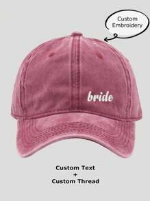 Embroidered 'Bride' & 'Babe' Hats For Bachelorette Celebrations, Bridal Party Baseball Caps - Vintage Baseball Cap - View 10