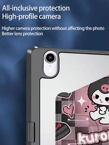 1pc Series Kuromi IPad Pro 11 Case Compatible With Built-In Pencil Holder IPad Pro 12.9 Scratch Resistant IPad Case Air 5/4 10.9 10th 7/8th/9th Generation Mini 6 Premium Shock Resistant Auto Wake/Sleep And Flexible Viewing Angle 360°/720° Rotating Folio S - Multicolor - View 4