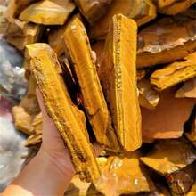 天然黃虎眼石，水晶石英，鏡子，能量寶石靈氣療癒，裝飾禮品，冥想，占卜 - 50-100g - 查看 5