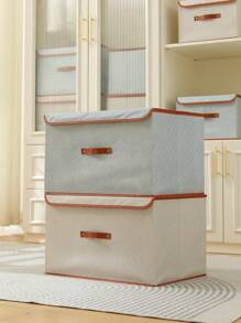 1pc Oxford Cloth Multifunctional Foldable Collapsible Storage Box With Lid In Beige Color, Suitable For Clothes, Toys, Documents Decorations Decor Festival Decor Room Decor Home Decor Decor Bedroom Decor Dress Pants Shoes Jeans Boots Skirtbedroom,Organizer,Organiser,Home Storage,White T Shirt Women,Black Pants Women,Ladies Winter Clothes,Dress,Winter Clothes For Ladies,Elegant Woman Dresses,White Shirt For Ladies,Long Sleeve,White Jumpsuit For Women,Spring Dresses For Women,Spring Outfits For Women,Spring,Spring Clothes,Minimalist,Summer Tops