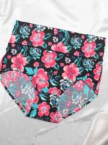 Calzon de tela invisible tipo faja, tiro alto con diseño floreado, fresco, comodo, calidad premium. (Los colores se envían al azar) - Multicolor - Ver 4