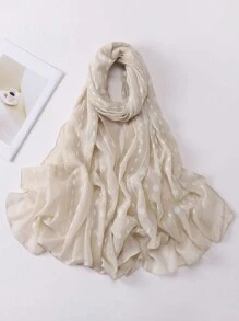 1件波西米亚风女士提花黑色围巾头巾，适合各种场合，秋冬季节适用。 - 彩色 - 查看 22