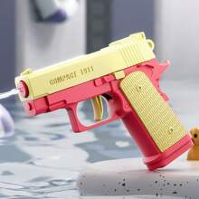 1 pieza Pistola de agua de verano para niños M1911 sin electricidad, pistola de alta presión totalmente automática, juguete de playa para niños y niñas