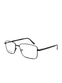 Armacao de grau oculos masculino YY5530 metal quadrado retangular aro completo - Castanho - Visão 6