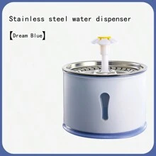 1pc Stainless Steel Automatic USB Powered Pet Drinking Fountain For Cats And Dogs To Use While Drinking Water - Multicolor - View 7