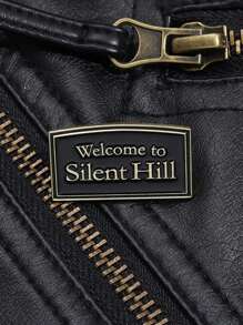 1 Stück kreative "Willkommen in unserem Zuhause" Emaille-Brosche, lustiger Cartoon geometrischer Buchstaben Marken-Pin, Abzeichen Accessoires, Hut Rucksack Dekorationsaccessoires, Freundschaftsschmuck Geschenke, Alltagskleidung Halloween Kleid Accessoires Pin für Kleidung Tasche Charm Schule Büro Accessoires Hemden Jacke Weihnachtskleidung Pin, lustige süße Lehrer Geschenke