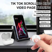 Control remoto para pasar página en la aplicación Kindle, cámara Bluetooth para grabación de video, anillo de desplazamiento, para IPhone, IPad, IOS y Android - Multicolor - Ver 2