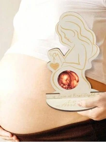 Baby Ultrasound Frame, Gift For Pregnant Wife, Creative Pregnant Ultrasound Frame,Wooden Gifts,Maternity And Baby Commemorative Display Great Christmas Halloween Thanksgiving Day Gift, New Year's Gift, Valentine's Day Gift - Multicolor - View 6