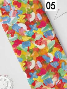 Dessert Series Polyester 110gsm DIY Fabric, Lightweight And Soft Handmade Fabric For Making Tablecloth, Wall Hanging, Clothes, Bags, Dust Covers, And Pillows - Multicolor - View 7