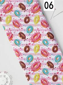 Dessert Series Polyester 110gsm DIY Fabric, Lightweight And Soft Handmade Fabric For Making Tablecloth, Wall Hanging, Clothes, Bags, Dust Covers, And Pillows - Multicolor - View 8