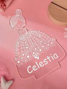 1個個性化丙烯酸夜燈，可定制姓名刻印 - 可愛的卡通動物設計 - 非常適合青少年、兒童和成年人 - 可選擇暖色調或白色燈光 - 適用於兒童節、聖誕節、元旦、生日、沐浴時間或任何場合 - 舒適時尚的臥室、客廳和幼兒房裝飾 - 獨特的禮物想法，男孩、女孩、媽媽和朋友的最佳禮物 - 利用這款可定制的床頭燈營造溫馨、舒適的氛圍 - 小公主 - 查看 4