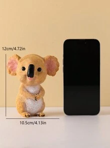 1 pieza Soporte de gafas de resina con diseño de koala de dibujos animados, accesorio decorativo para el hogar, mejor regalo - Multicolor - Ver 9