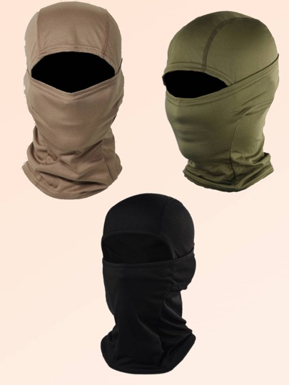 قبعة رجالية صيفية مانعة للشمس والرياح بغطاء للوجه من البلاكلافا، مثالية لركوب الدراجات، مصنوعة من الحرير المثلج