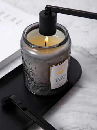 1 件普通蜡烛熄灭器，铁制直盖蜡烛剪烛器，适用于家庭香薰蜡烛工具、房间装饰、礼物