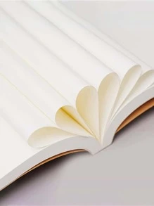 Extra Thick 200-Page Blank Notebook - Ideal For Drafting, Drawing & Sketching | Retro Style Large Notepad