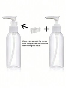 1/3/5/10st Lege Plastic Pomp Flessen Heldere Reis Flessen Pomp Flessen Dispenser Lotion Pomp Flessen Reis Toiletartikelen Flessen Lekvrij Voor Lotion Body Wash Shampoo Conditioner Reisformaat Cosmetica, Thuis Reizen