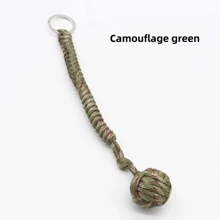 1pc Outdoor Protection Keychain With Steel Ball Bearing, Self-Defense, Emergency Survival, Car Escape Tool Keychain