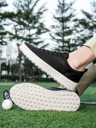 Unisex Freizeitschuhe, einfarbige modische vielseitige Golfschuhe, Sommer