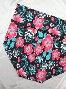 Calzon de tela invisible tipo faja, tiro alto con diseño floreado, fresco, comodo, calidad premium. (Los colores se envían al azar) - Multicolor - Ver 3