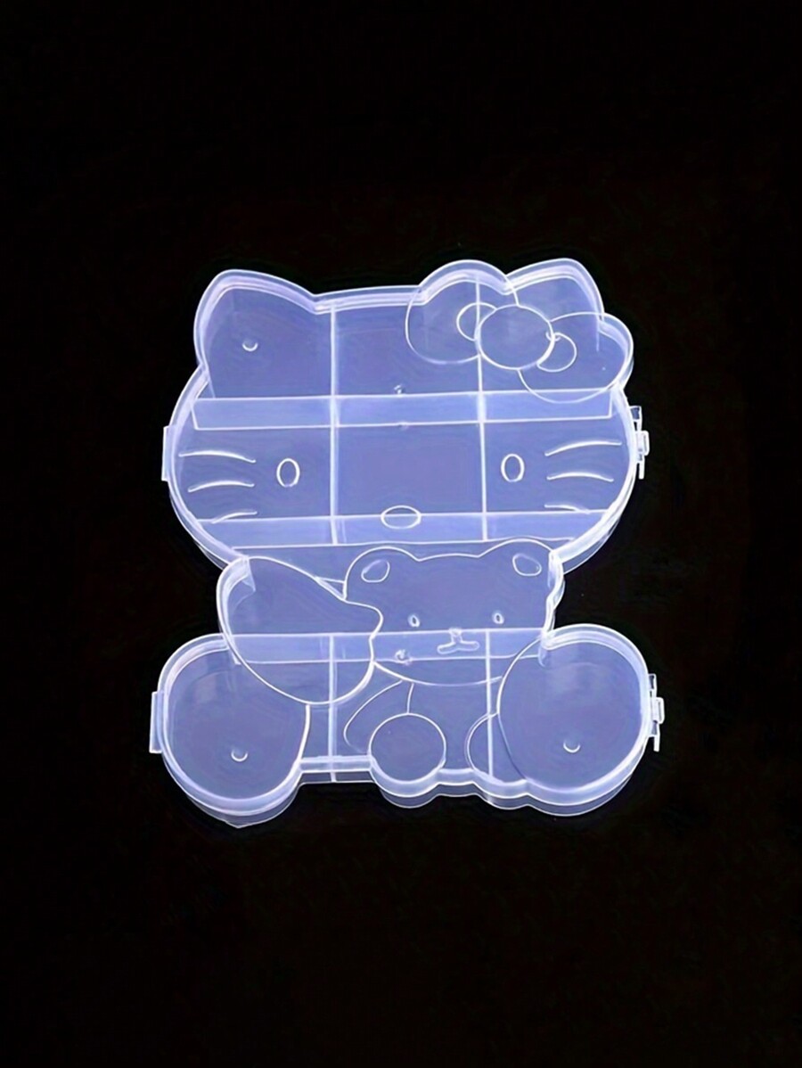 1Pc Hello Kittys Plastic Jewelry Storage Box For Necklace Earring Pills