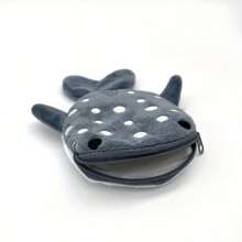 Cute Little Whale Coin Purse Plush Zipper Coin Purse Key Earphone Bag Plush Shark Coin Purse Ideal For Gifts,Whale Tail,Shark Puppet,Shark,Whale Shark,Whale,Red Panda,Shark Plushy,Coin Purse,Plushie Shark,Capybara,Palm Pals
