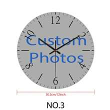 1pc Personalized Wall Colck, Custom Your Photo On Clocks,Gift For Your Family, Friend, Pets,Lovers Gifts Birthday Graduation