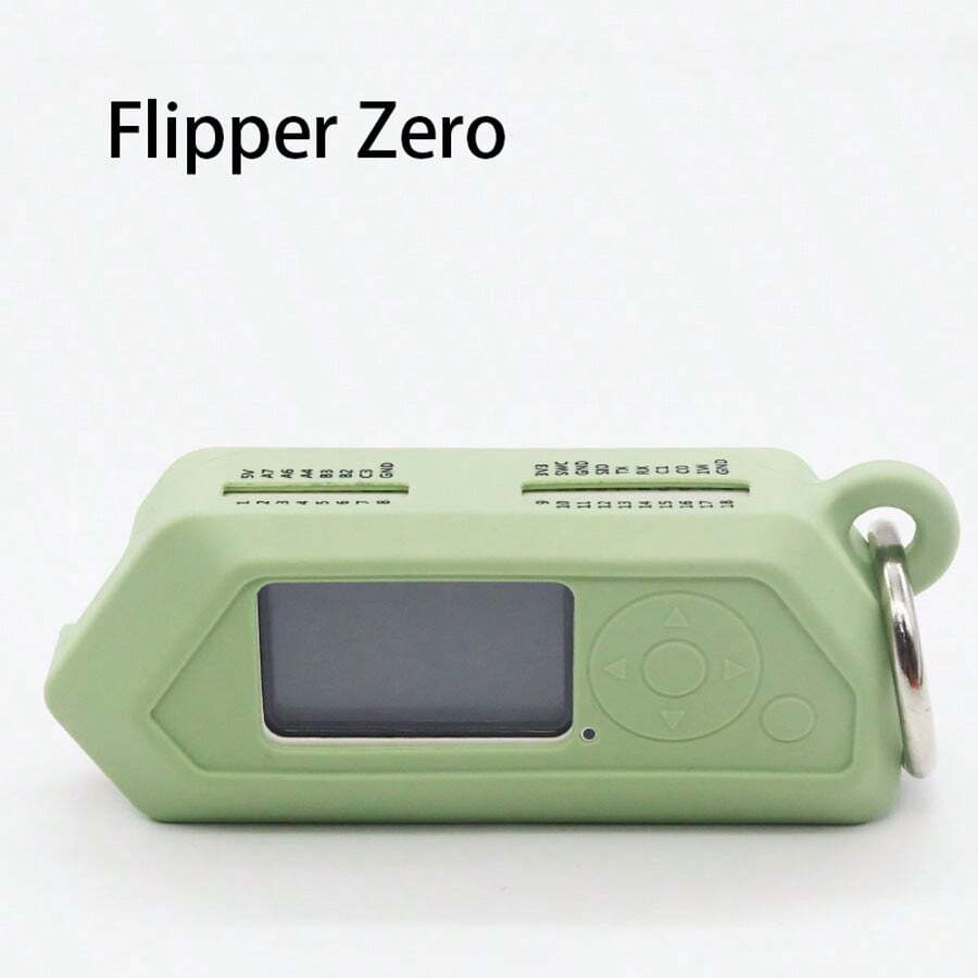 Silicone Case For Flipper Zero, Soft Protective Case For Flipper Zero Device, Anti-Scratch Protective Cover For Flipper Zero WiFi With Carabiner - Multicolor - View 1