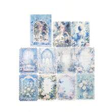 MOCARD 1 Gói 10 Tờ Hoa Và Cô Gái Rỗng Ren Chất Liệu Album Giấy Giấy Cắt Dán Thẩm Mỹ Phụ Kiện Thẻ Rác Nghệ Thuật Tạp Chí Thiết Kế Giấy Trường Văn Phòng Phẩm đồ Dùng - Một cỡ - Xem 15