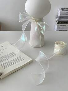 4cm Iridescent Organza High-End Elastic Ruffle Bubble Pleated Ribbon For Cake, Birthday Box, Gift Wrapping, Decorations, Flower Arrangements, DIY Bow, Mother's Day, Valentine's Day, Goddess Festival, And Other Festive Occasions - Multicolor - View 5