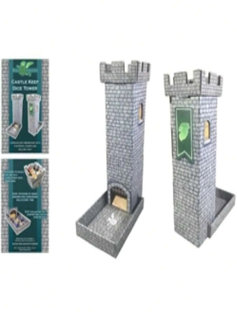 11 In. Castle Keep Dice Tower Tall - 28 Mm - 彩色 - 查看 1