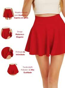 Women Sports Skirts & Skorts - Maroon - View 5