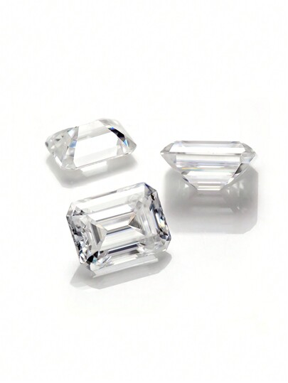 1 pieza diamante suelto de Mossanita con forma única y claridad VVS, color ultra blanco D-IJ, personalizable para incrustar o hacer joyas de bricolaje