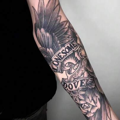 1張手臂腿酷花紋紋身貼紙，耐水性長效臂部聚會暫時性紋身貼紙