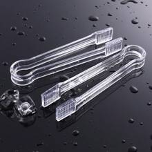 2/5 chiếc, Kẹp gắp đồ khai vị mini có thể tái sử dụng - Kẹp nhỏ 6,3 inch để phục vụ thức ăn, đá, salad, tiệc buffet, đám cưới, tiệc nướng - Phụ kiện nhà bếp có công dụng đa năng và dễ cầm nắm, nhà bếp, quà tặng Giáng sinh - trong suốt - Xem 3