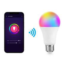 JONATHAN Y Smart A19 Dimmable Light Bulb - Dimmable Color Changing LED; Compatible With Alexa And Goo Gle Home Assistant, No Hub Required (SET Of 2), BLB2000 - 白色 - 查看 7